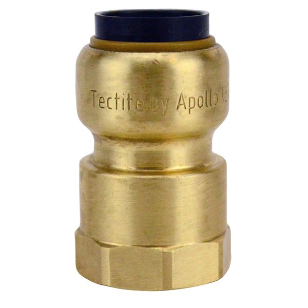 Tectite By Apollo 1/2 in. Brass Push-to-Connect x Female Pipe Thread Adapter FSBFA12